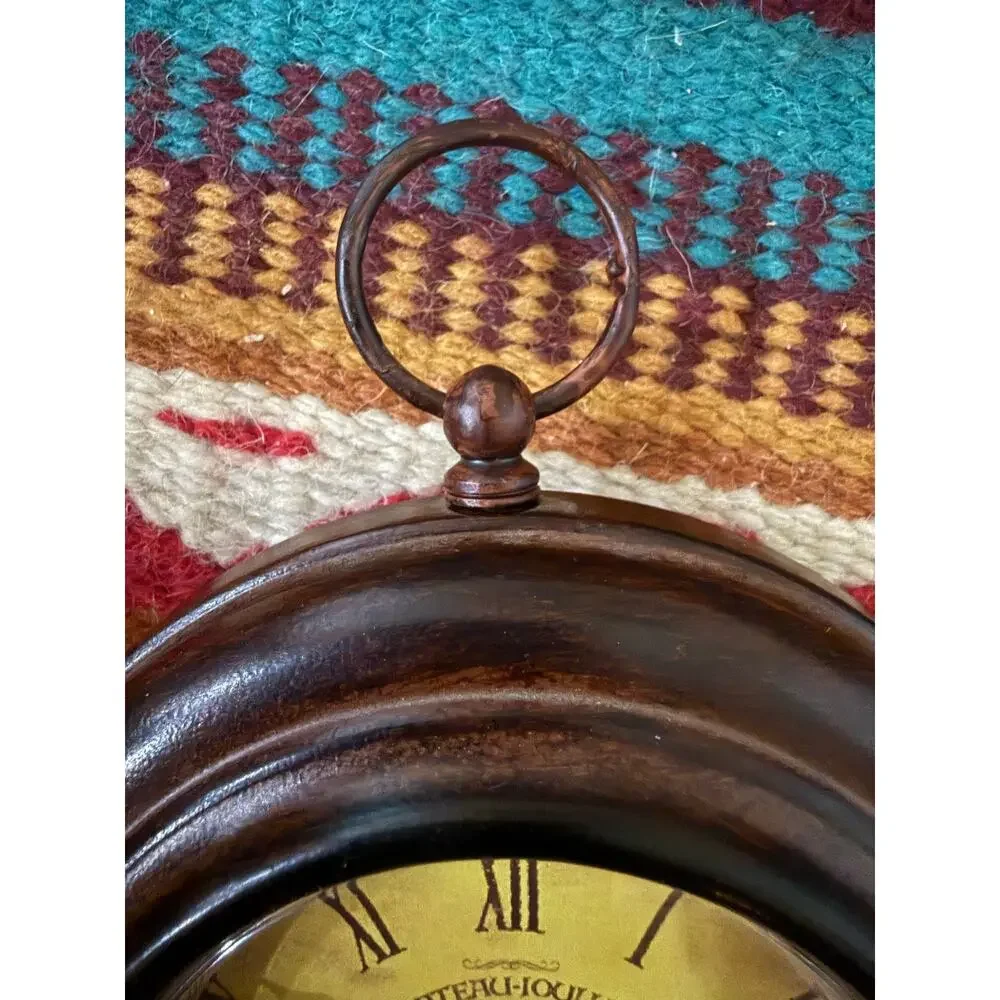 Vintage Chateau-Joullian Pontet Frères Quartz Pocket Watch Style Wall Clock.